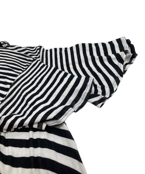 UNDERCOVER（アンダーカバー）UNDERCOVER (アンダーカバー) アシンメトリーボーダーカットソー　26SS ホワイト×ブラック サイズ:3の古着・服飾アイテム