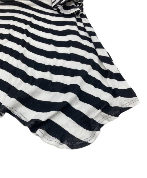 UNDERCOVER（アンダーカバー）UNDERCOVER (アンダーカバー) アシンメトリーボーダーカットソー　26SS ホワイト×ブラック サイズ:3の古着・服飾アイテム