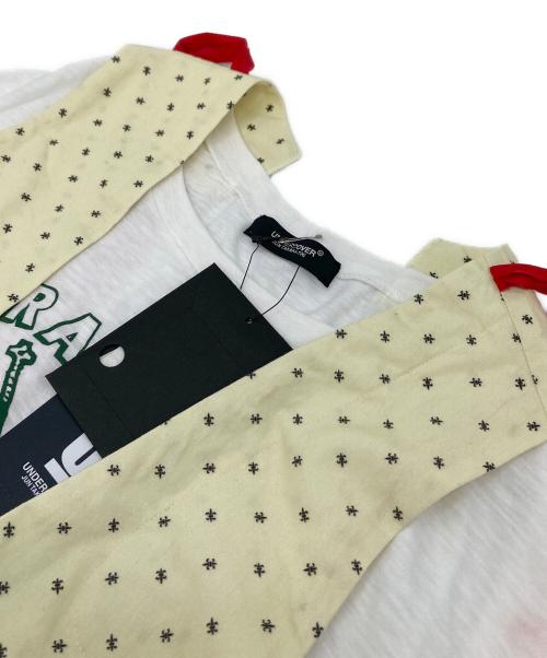 UNDERCOVER（アンダーカバー）UNDERCOVER (アンダーカバー) ベスト付きビッグTシャツ イエロー×ホワイト サイズ:2の古着・服飾アイテム