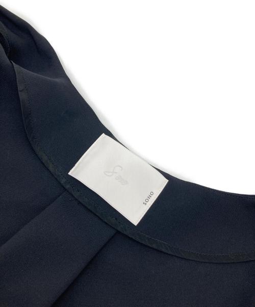 Sono（ソーノ）Sono (ソーノ) ノーカラージャケット　日本製 ブラック サイズ:1 未使用品の古着・服飾アイテム