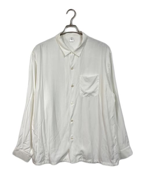 FRONT（フロント）front (フロント) オープンカラーシャツ　レーヨンシャツ ホワイト サイズ:XLの古着・服飾アイテム