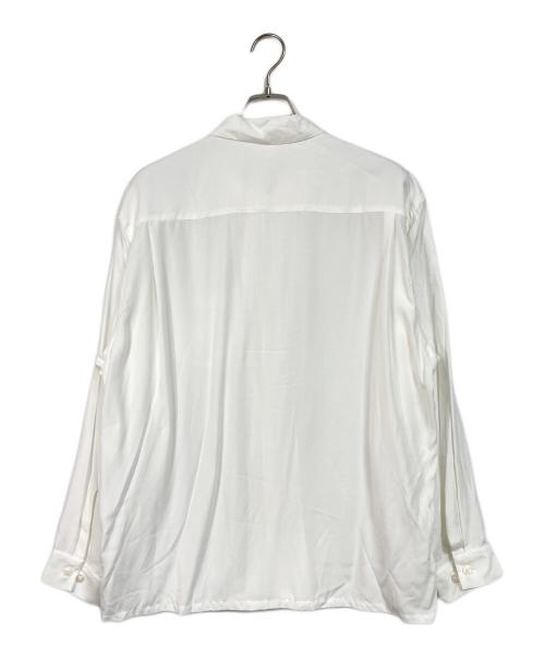 FRONT（フロント）front (フロント) オープンカラーシャツ　レーヨンシャツ ホワイト サイズ:XLの古着・服飾アイテム
