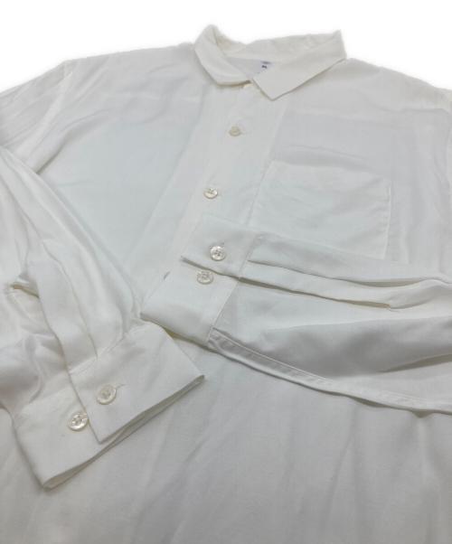 FRONT（フロント）front (フロント) オープンカラーシャツ　レーヨンシャツ ホワイト サイズ:XLの古着・服飾アイテム