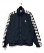 adidasアディダス）の古着「アディカラー ウーブン ファイヤーバード トラックトップ　トラックジャケット　3ライン」｜ブラック