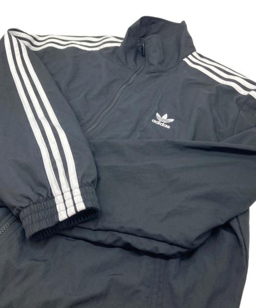 adidas（アディダス）adidas (アディダス) アディカラー ウーブン ファイヤーバード トラックトップ　トラックジャケット　3ライン ブラック サイズ:2XLの古着・服飾アイテム