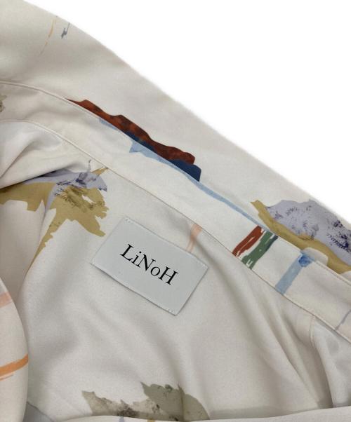 LiNoH（リノー）LiNoH (リノー) ペイント ロング スリーブ シャツ ホワイト サイズ:2の古着・服飾アイテム