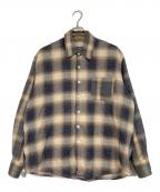 OUR LEGACYアワーレガシー）の古着「ABOVE SHIRT Doyle Check 24ＡＷ」｜ベージュ×グレー