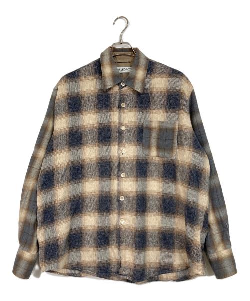 OUR LEGACY（アワーレガシー）OUR LEGACY (アワーレガシー) ABOVE SHIRT Doyle Check 24ＡＷ ベージュ×グレー サイズ:48の古着・服飾アイテム