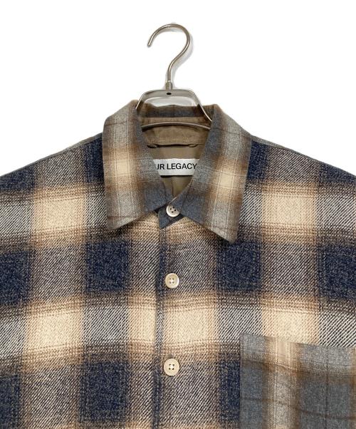 OUR LEGACY（アワーレガシー）OUR LEGACY (アワーレガシー) ABOVE SHIRT Doyle Check 24ＡＷ ベージュ×グレー サイズ:48の古着・服飾アイテム