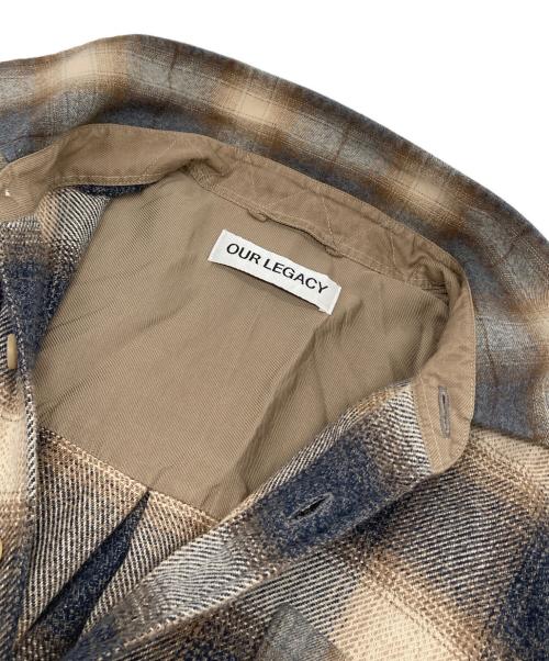 OUR LEGACY（アワーレガシー）OUR LEGACY (アワーレガシー) ABOVE SHIRT Doyle Check 24ＡＷ ベージュ×グレー サイズ:48の古着・服飾アイテム
