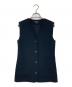 theory（セオリー）の古着「SATIN CREPE ZIGZAG VEST」｜ブラック