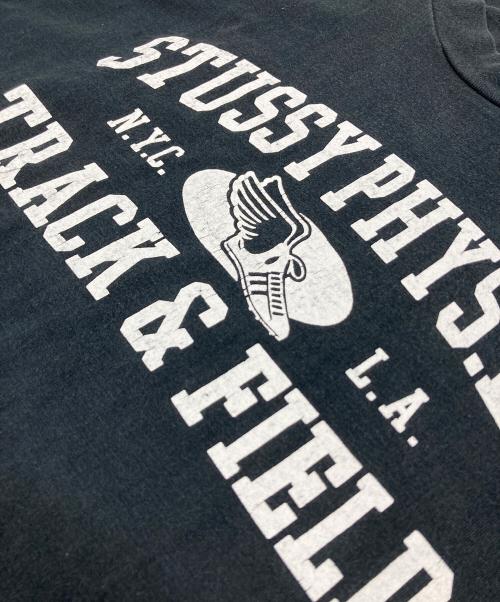stussy（ステューシー）stussy (ステューシー) 【古着】USA製 紺タグ 半袖Tシャツ ブラック サイズ:Lの古着・服飾アイテム