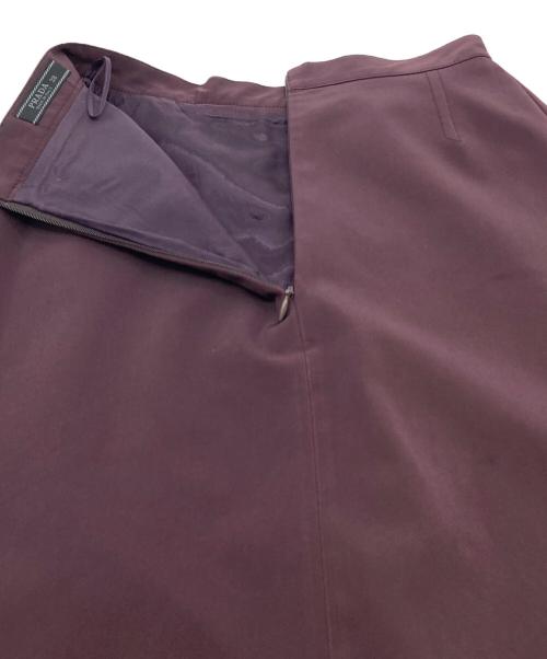 PRADA（プラダ）PRADA (プラダ) 膝丈スカート　イタリア製 パープル サイズ:38の古着・服飾アイテム