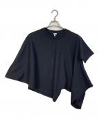LOEWEロエベ）の古着「Cropped Draped T-Shirt」｜ブラック