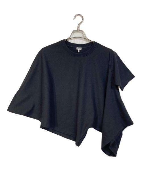 LOEWE（ロエベ）LOEWE (ロエベ) Cropped Draped T-Shirt ブラック サイズ:XSの古着・服飾アイテム