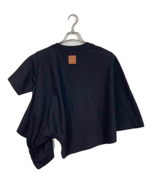 LOEWE（ロエベ）LOEWE (ロエベ) Cropped Draped T-Shirt ブラック サイズ:XSの古着・服飾アイテム