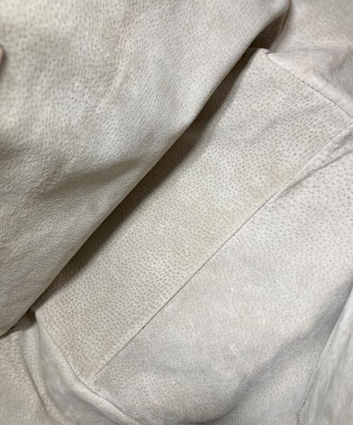 HIROFU（ヒロフ）HIROFU (ヒロフ) レザーハンドバッグ ベージュ サイズ:実寸参照の古着・服飾アイテム