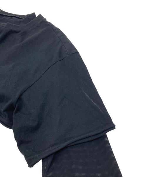 LIMI feu（リミフゥ）LIMI feu (リミフゥ) チュール レイヤードカットソー ブラック サイズ:2の古着・服飾アイテム