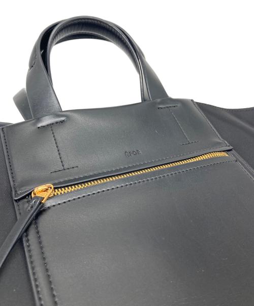 EPOR（エポール）epor (エポール) D BAG Large レザーバッグ ブラック サイズ:実寸参照の古着・服飾アイテム