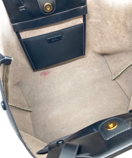 EPOR（エポール）epor (エポール) D BAG Large レザーバッグ ブラック サイズ:実寸参照の古着・服飾アイテム