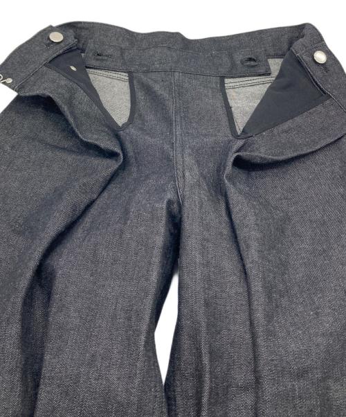 JOHN LAWRENCE SULLIVAN（ジョン ローレンス サリバン）JOHN LAWRENCE SULLIVAN (ジョン ローレンス サリバン) RIGID DENIM WIDE PANTS ワイドデニムパンツ グレー サイズ:XSの古着・服飾アイテム