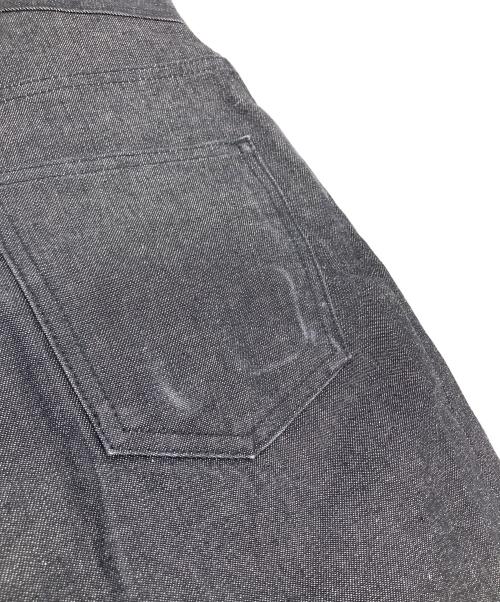 JOHN LAWRENCE SULLIVAN（ジョン ローレンス サリバン）JOHN LAWRENCE SULLIVAN (ジョン ローレンス サリバン) RIGID DENIM WIDE PANTS ワイドデニムパンツ グレー サイズ:XSの古着・服飾アイテム