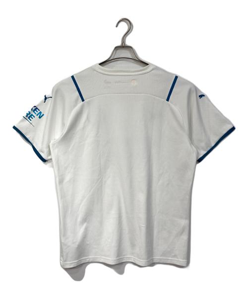 PUMA（プーマ）PUMA (プーマ) マンチェスターシティ 21/22 ユニフォーム　 アウェイ 半袖 レプリカ　スポーツ　アウトドア ホワイト サイズ:Lの古着・服飾アイテム