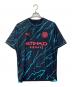 PUMA（プーマ）の古着「マンチェスターシティ 23/24 ユニフォーム サード 半袖 レプリカ　スポーツ　アウトドア」｜ブラック