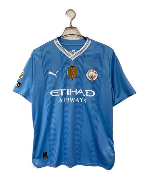 PUMA（プーマ）PUMA (プーマ) マンチェスターシティ 23/24 ユニフォーム ホーム 半袖 レプリカ　スポーツ　アウトドア　DE BRUYNE スカイブルー サイズ:Lの古着・服飾アイテム