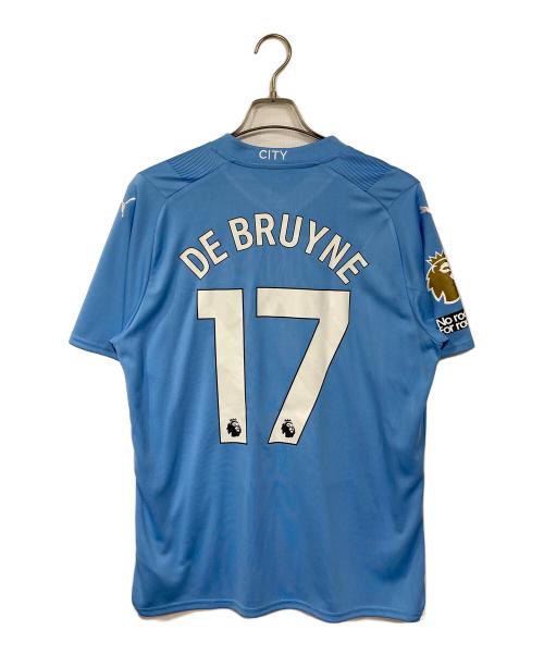 PUMA（プーマ）PUMA (プーマ) マンチェスターシティ 23/24 ユニフォーム ホーム 半袖 レプリカ　スポーツ　アウトドア　DE BRUYNE スカイブルー サイズ:Lの古着・服飾アイテム