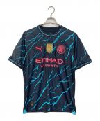 PUMAプーマ）の古着「マンチェスターシティ 23/24 ユニフォーム サード 半袖 レプリカ　スポーツ　アウトドア　FODEN」｜ブラック
