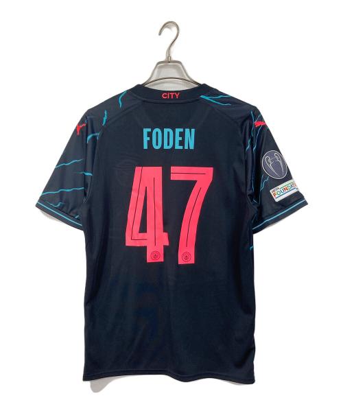 PUMA（プーマ）PUMA (プーマ) マンチェスターシティ 23/24 ユニフォーム サード 半袖 レプリカ　スポーツ　アウトドア　FODEN ブラック サイズ:Lの古着・服飾アイテム