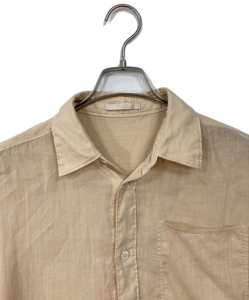 Plage（プラージュ）Plage (プラージュ) RAMIE LYOCELL WIDE シャツ　ラミエリヨセルワイドシャツ　長袖シャツ ベージュ サイズ:実寸参照の古着・服飾アイテム