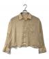 Plage（プラージュ）の古着「RAMIE LYOCELL WIDE シャツ　ラミエリヨセルワイドシャツ　長袖シャツ」｜ベージュ
