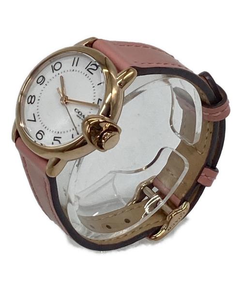 COACH（コーチ）COACH (コーチ) ARDEN アーデン 28MM クォーツ　アナログ時計 ホワイト×ピンク サイズ:実寸参照の古着・服飾アイテム