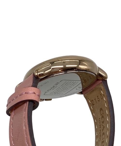 COACH（コーチ）COACH (コーチ) ARDEN アーデン 28MM クォーツ　アナログ時計 ホワイト×ピンク サイズ:実寸参照の古着・服飾アイテム