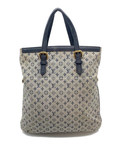 LOUIS VUITTON（ルイ ヴィトン）LOUIS VUITTON (ルイ ヴィトン) ハンドバッグ　モノグラム ネイビー×グレー サイズ:実寸参照の古着・服飾アイテム