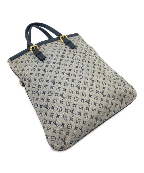 LOUIS VUITTON（ルイ ヴィトン）LOUIS VUITTON (ルイ ヴィトン) ハンドバッグ　モノグラム ネイビー×グレー サイズ:実寸参照の古着・服飾アイテム