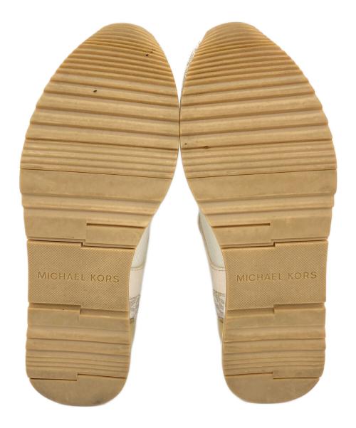 MICHAEL KORS（マイケルコース）MICHAEL KORS (マイケルコース) JENKINS ローカットスニーカー ベージュ サイズ:US6.5の古着・服飾アイテム