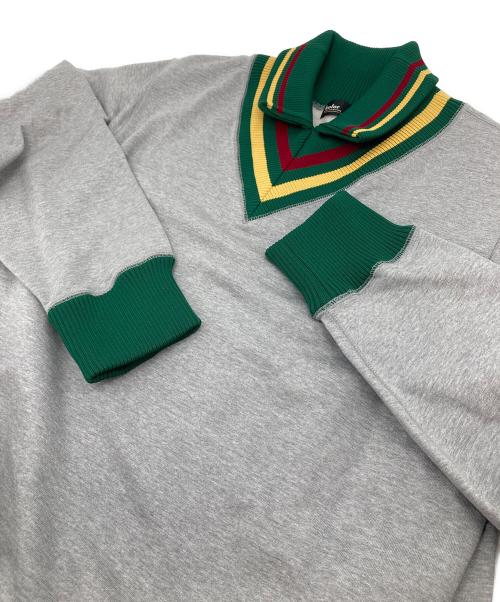 KOLOR（カラー）KOLOR (カラー) Vネックリブカラースウェット グレー サイズ:3の古着・服飾アイテム