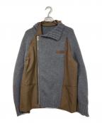 sacaiサカイ）の古着「sacai Suiting Wool Knit Jacket」｜グレー
