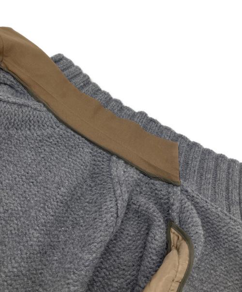 sacai（サカイ）sacai (サカイ) sacai Suiting Wool Knit Jacket グレー サイズ:4の古着・服飾アイテム