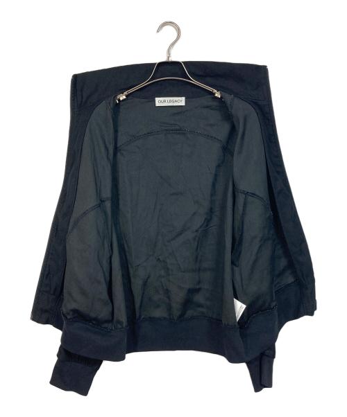 OUR LEGACY（アワーレガシー）OUR LEGACY (アワーレガシー) TRACK JACKET BLACK CANVAS JERSEY ブラック サイズ:48の古着・服飾アイテム