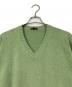 LORO PIANA (ロロピアーナ) コットンVネックニット 黄緑 サイズ:46：15000円