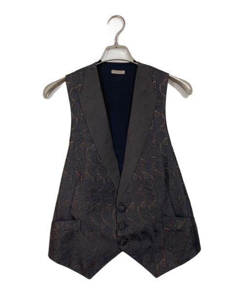 BOTTEGA VENETA（ボッテガベネタ）BOTTEGA VENETA (ボッテガベネタ) ペイズリー柄ベスト ブラウン サイズ:48の古着・服飾アイテム