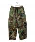 MAISON SPECIAL（メゾンスペシャル）の古着「Patchwork Vintage Clothes Camouflage Wide Tapered Cargo Pants カモフラ　カーゴパンツ」｜カーキ