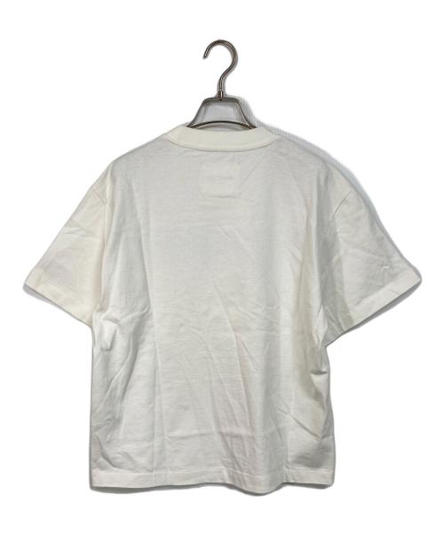 JIL SANDER（ジルサンダー）JIL SANDER (ジルサンダー) プリントロゴ入りコットンジャージーTシャツ ベージュ サイズ:XSの古着・服飾アイテム