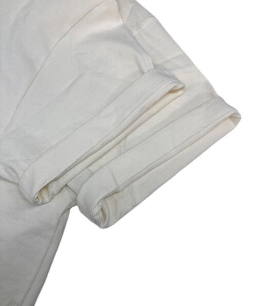 JIL SANDER（ジルサンダー）JIL SANDER (ジルサンダー) プリントロゴ入りコットンジャージーTシャツ ベージュ サイズ:XSの古着・服飾アイテム
