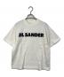 JIL SANDER（ジルサンダー）の古着「プリントロゴ入りコットンジャージーTシャツ」｜ベージュ