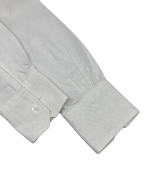 MADISON BLUE（マディソンブルー）MADISON BLUE (マディソンブルー) ロングスリーブ メッセージシャツ ホワイト サイズ:０２の古着・服飾アイテム